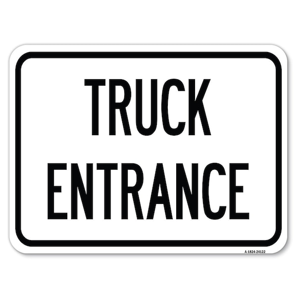 Signmission Driveway Sign Truck Entrance Heavy-Gauge Aluminum Rust Proof Parking Sign, 18" x 24", A-1824-24122 A-1824-24122 - main